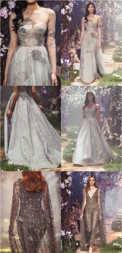  Paolo Sebastian Couture Spring Collection 2018 | 以 'Once Upon A Dream' 为设计灵感，营造出童话般的浪漫梦幻精致奢华，每件仙裙都美到词穷~ ​
​​​时尚街拍 秀场 模特 时尚博主 婚纱婚礼 新娘造型 礼服 鲜…