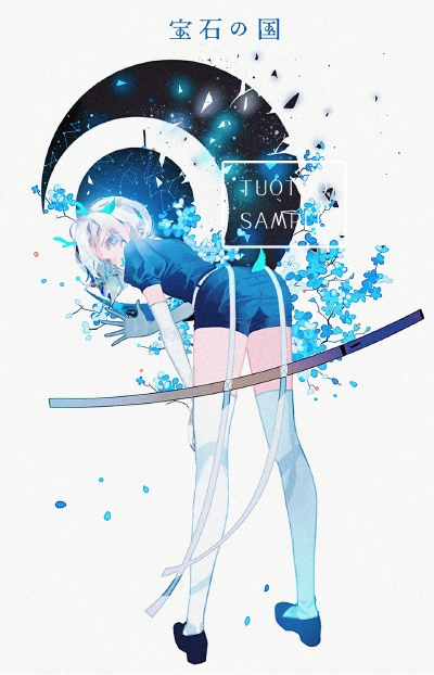 宝石之国 绘师：tuotuo（pixiv id=32338078）本作品pixiv id=69486491