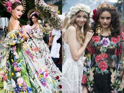 #秀场精选RunwayCollection#
Dolce&Gabbana Alta Moda F/W 2018
关于繁花的记忆，来自依旧华丽的杜嘉班纳高级定制系列大秀 ​​​