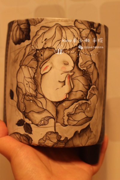 手绘花盆 多肉花器
