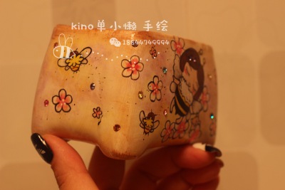 手绘花盆 多肉花器