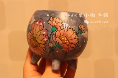 手绘花盆 多肉花器