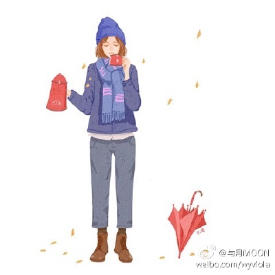 【小清新插画】 作者：与月MOON