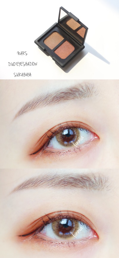 ►NARS
►DUO EYESHADOW
三盘大地色系NARS眼影试色，都是非常日常不会出错又好携带的盘。
简单的双色画起来也不麻烦，就用最基础的渐层来涂，新手也好上手。
▸SURABAYA，带一点红棕调，上眼发暖但是很显眼睛深邃！
…