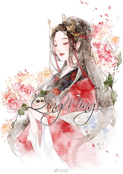 涂鸦 色彩 水彩少女 手绘 彩色 可爱 插画 动漫 小清新 二次元 唯美 清茗