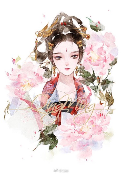涂鸦 色彩 水彩少女 手绘 彩色 可爱 插画 动漫 小清新 二次元 唯美 清茗