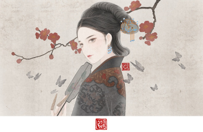 〔 古风美人 〕作者' 养猫画画的随随