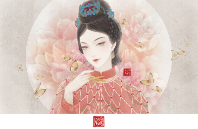 〔 古风美人 〕作者' 养猫画画的随随