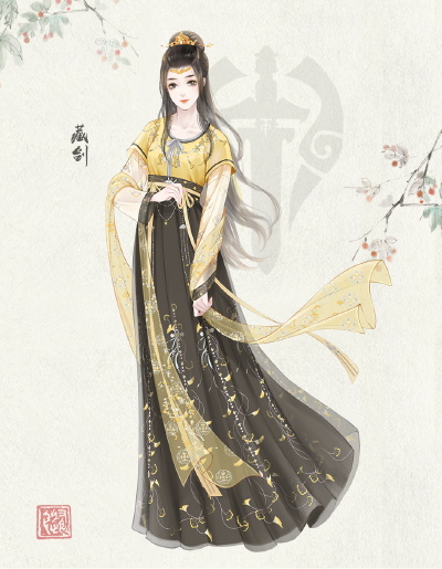 〔 古风美人 〕作者' 养猫画画的随随