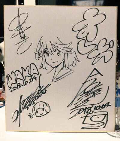 『KILL la KILL』总作画监督石崎寿夫画的开播5周年纪念图此外、TRIGGER协力制作的KLK官方字体包限定500套发售、每套4300日元内容包括今石洋之与设计者对谈、字体样式解说小册、TRIGGER特制贴纸等 ​