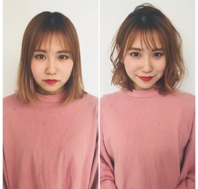 小脸发型修剪