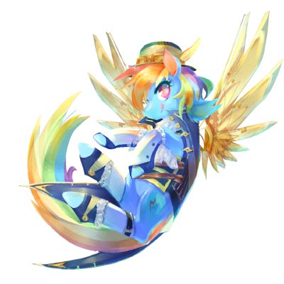 Steampunk Rainbow Dash by MadKeta