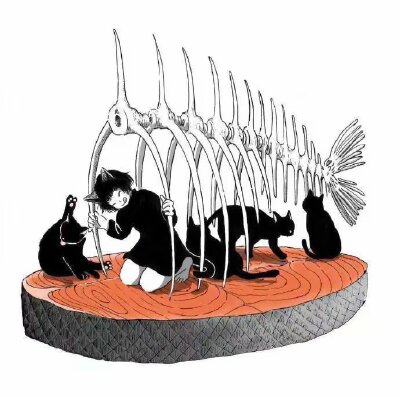 画师.まるみち 神仙画画 设计 樱花 食物 水果 蛋糕 