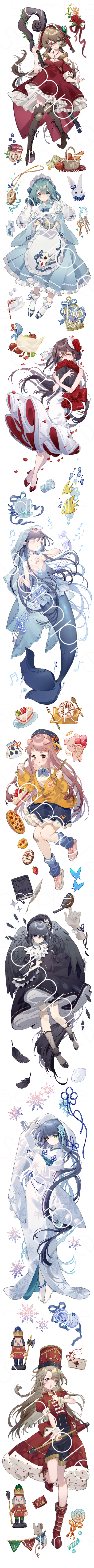 服飾 人設線稿 洋裝設計
