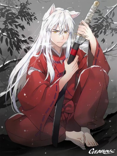  犬夜叉，杀生丸
画师：GEAROUS/ギア
