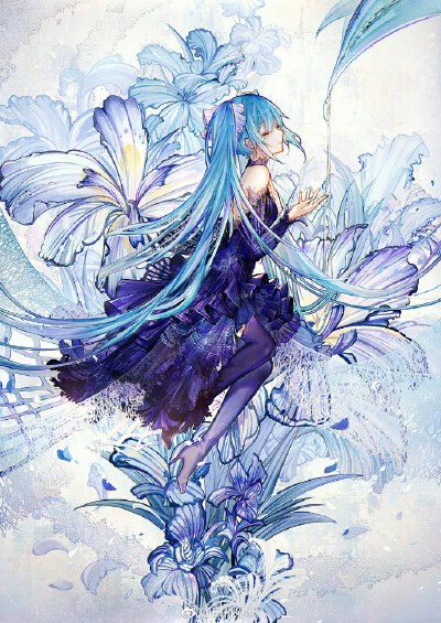 -鸢尾-
画师：白祈QSR