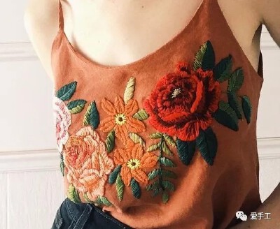 刺绣改旧衣服