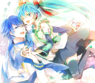 VOCALOID 冰葱 KAITO 初音未来 P站:ヒノ