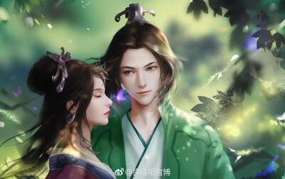 秦时明月 天行九歌 赤练&张良 微博@良练吧官博（ 收藏致歉！侵权删！严禁商用！）