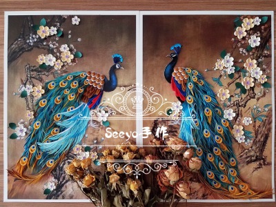 衍纸孔雀 Seeyo手作