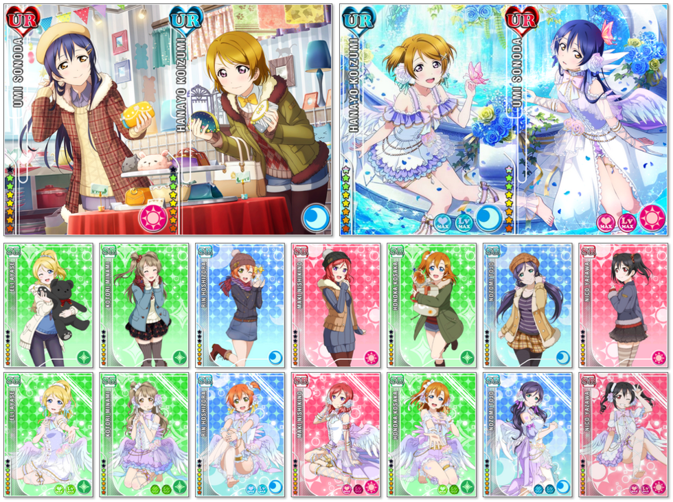 免抠动漫 PNG 素材 lovelive图鉴 立绘 