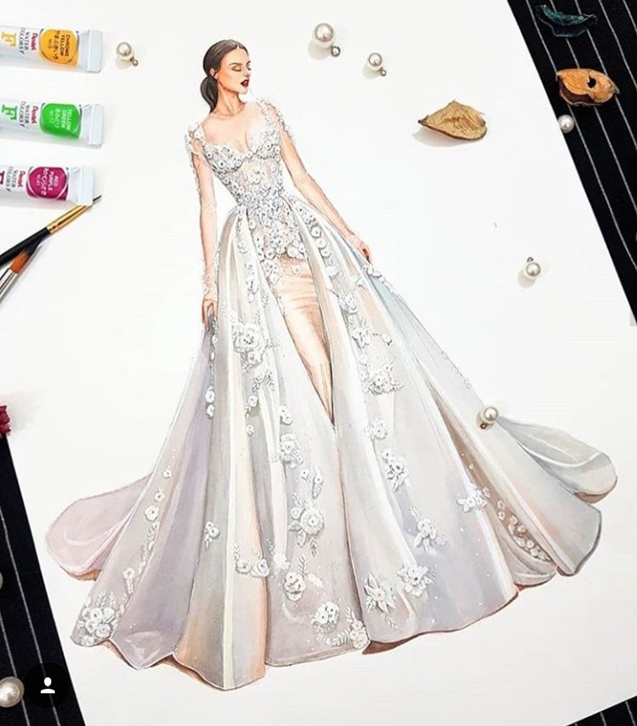服装设计手稿
Ins: artsblogger 