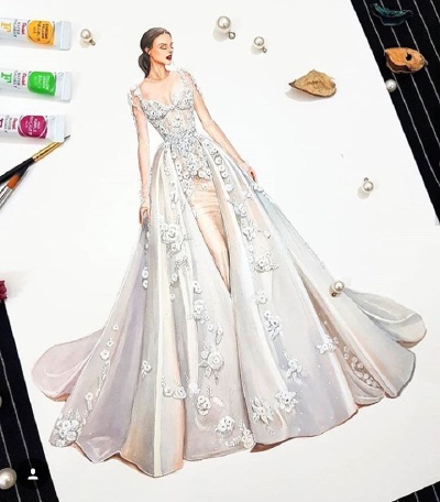 服装设计手稿
Ins: artsblogger 