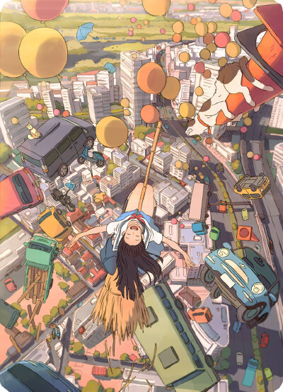 画师Yojiro Arai ~ ​（转）via @P站插画 