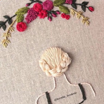 ins博主Bernita的刺绣作品。 ​​​