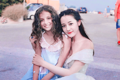 迪丽热巴♡漫游希腊♡婚纱