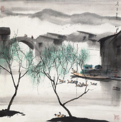 “ 江南烟雨 … ”丨杨明义 · 绘 ​ ​​​