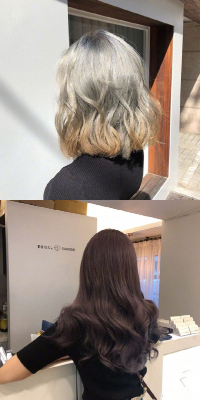 卷发的各种发型发色