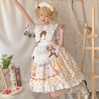 lolita裙子：芝心小鼠 tao宝：榛果可可花束BacioBouquet
鞋子：梅露露 tao宝：绵阳泡芙lolita
lolita/软妹/可爱/穿搭