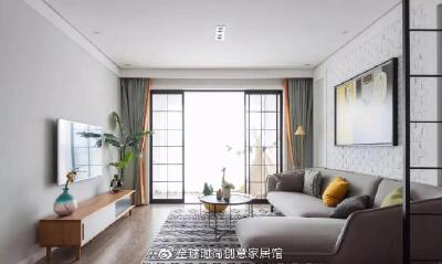 112㎡舒适北欧3室2厅，小吧台颜值与实力并存！ #家居软装#