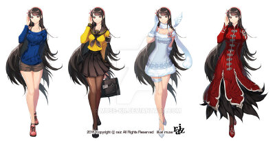 神之塔 英雄神斗曲 人设图 壁纸 游戏 动漫 少女 莲梨花
