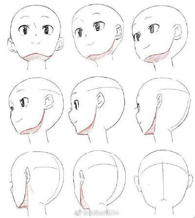 绘画人头素材教程