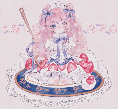 唯美的小孩子插画