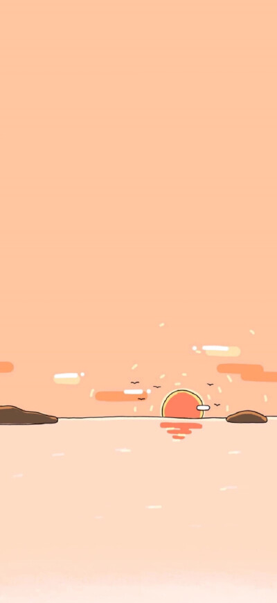 橙色壁纸