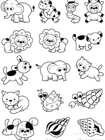 动物简笔画素材